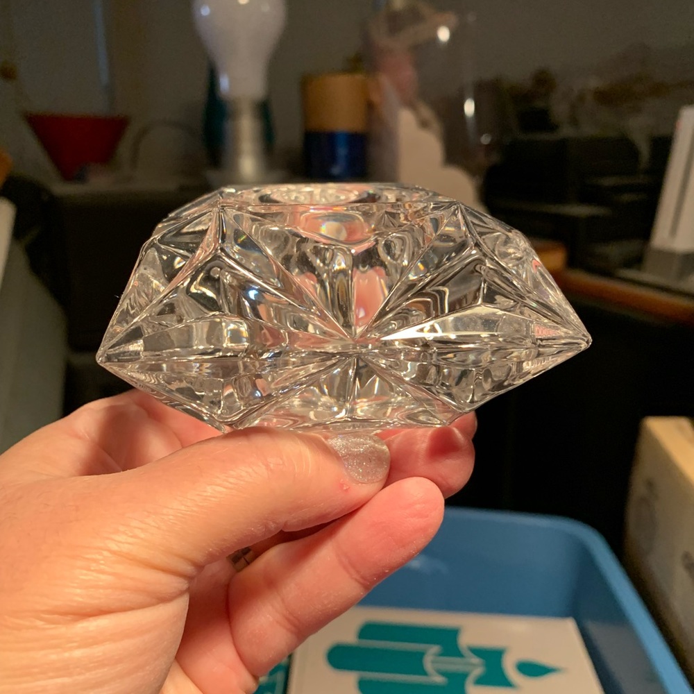 Retired Partylite. NIB. Quad Prism Tealight Holder